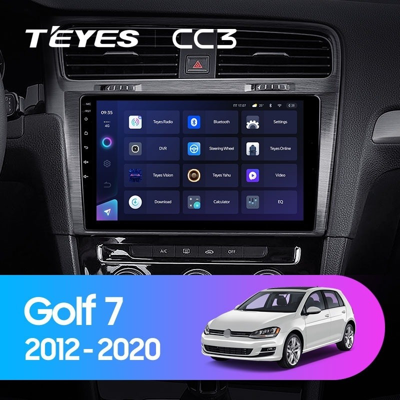 Автомобильная магнитола Teyes CC3L 432 Volkswagen Golf 7 MK7 2014-2018 F2 Тип-A 2570000₽