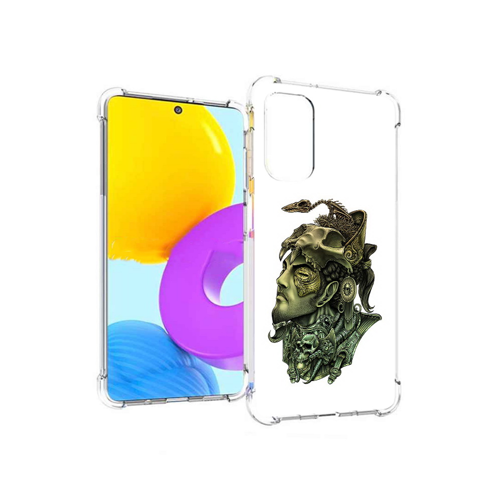 

Чехол MyPads Tocco для Samsung Galaxy M52 5G бронзовый воин (PT226932.542.248), Прозрачный, Tocco