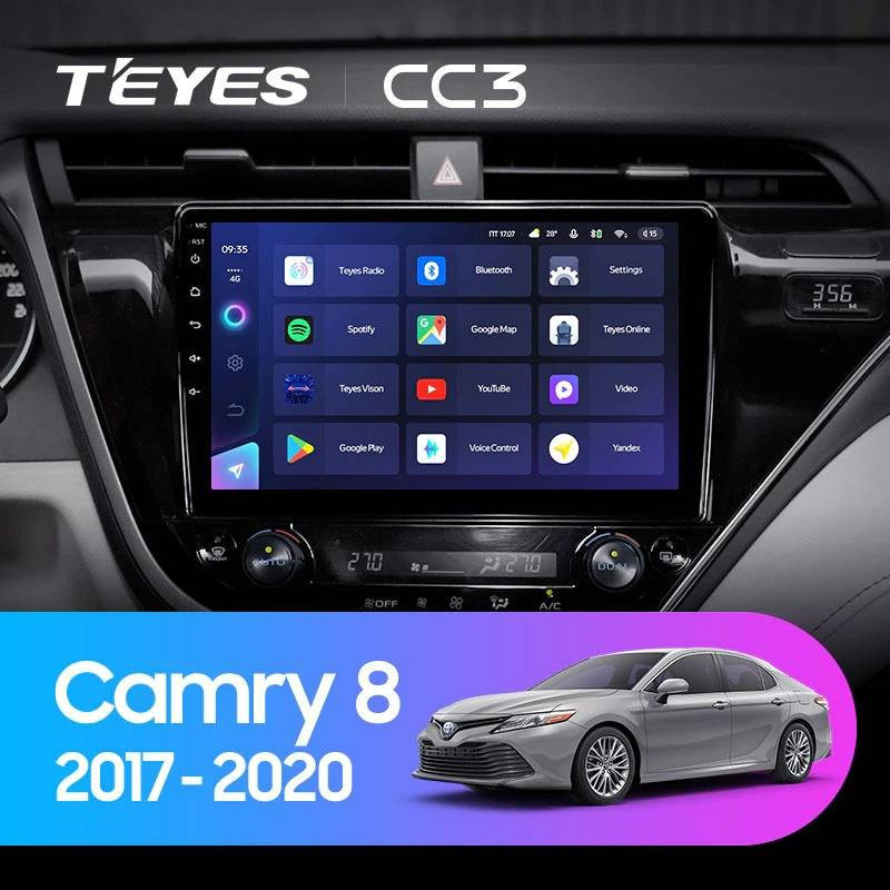 Автомобильная магнитола Teyes CC3L 432 Toyota Camry 8 XV 70 2017-2020 2860000₽