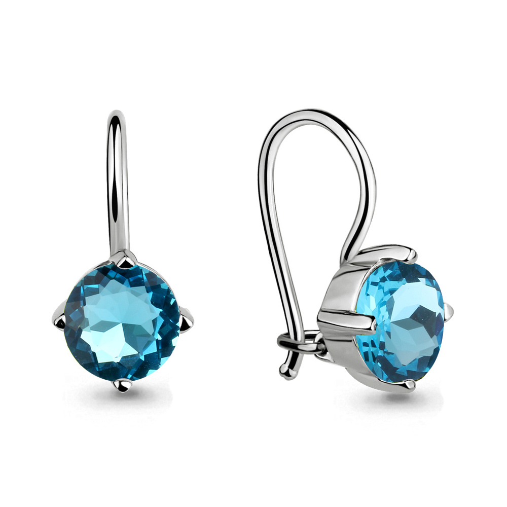 

Серьги из серебра со стеклом Aquamarine Aquamarine 46071101Н_925_р, 46071101Н_925_р