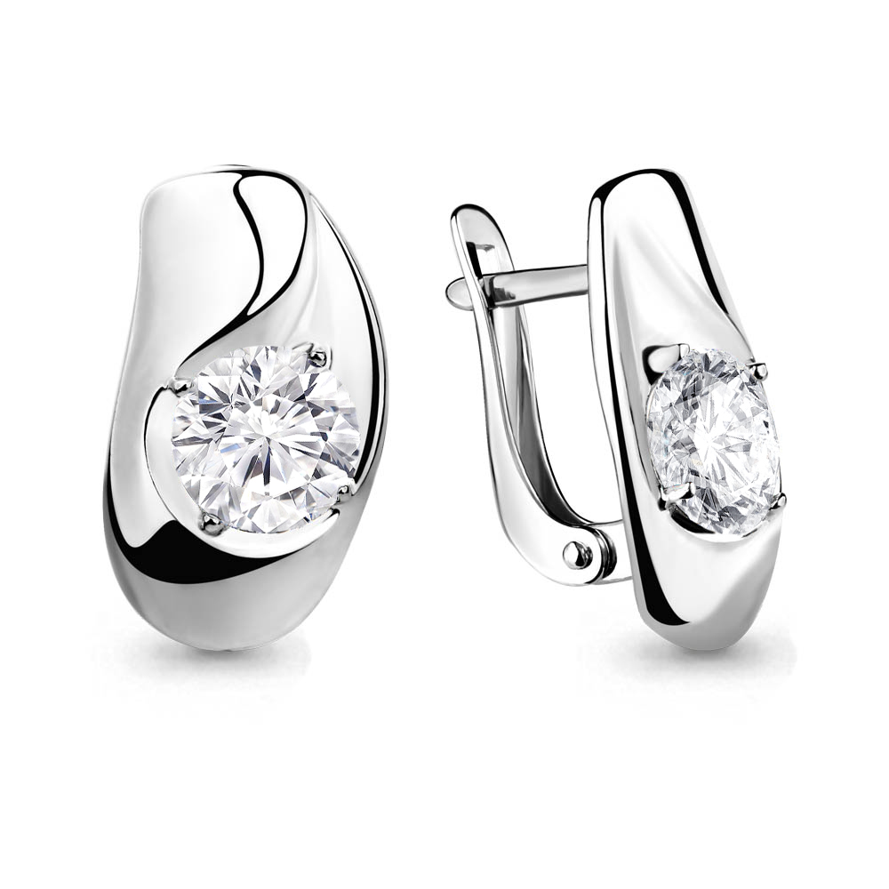 

Серьги из серебра с фианитом Aquamarine Aquamarine 46068_925_р, 46068_925_р