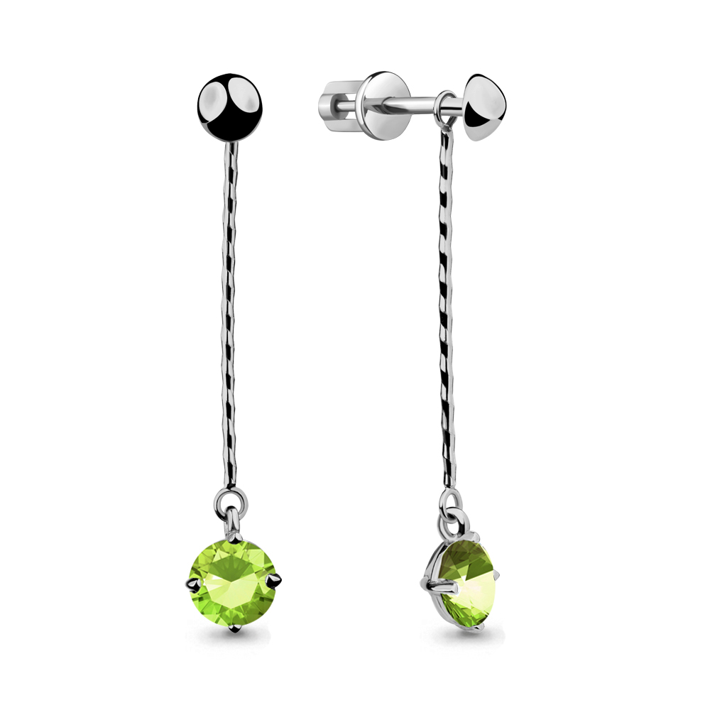

Серьги из серебра со стеклом Aquamarine Aquamarine 46063101З_925_р, 46063101З_925_р