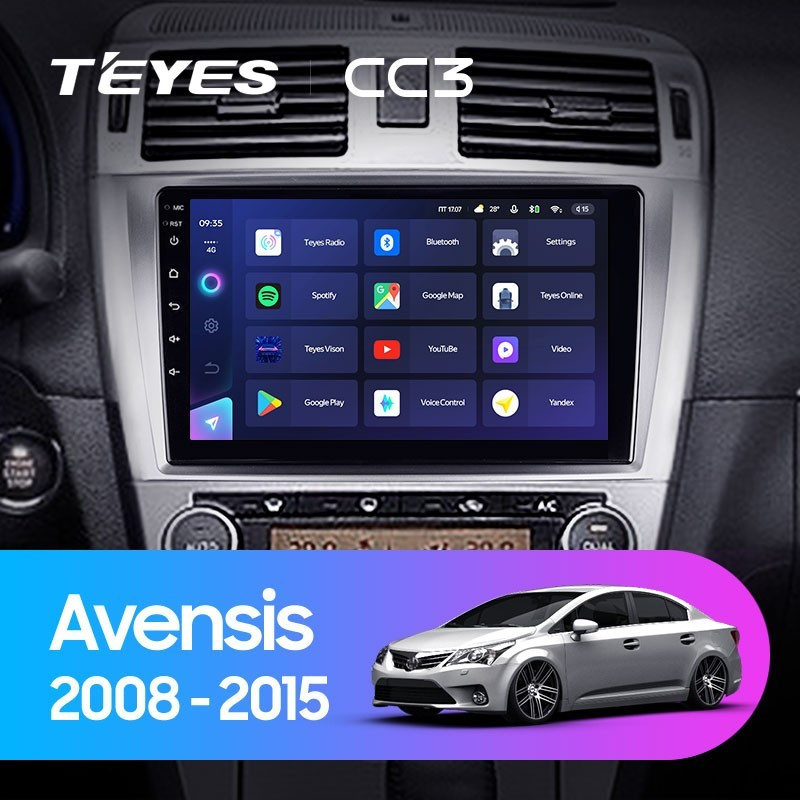 Автомобильная магнитола Teyes CC3L 432 Toyota Avensis 3 2008-2015 2580000₽