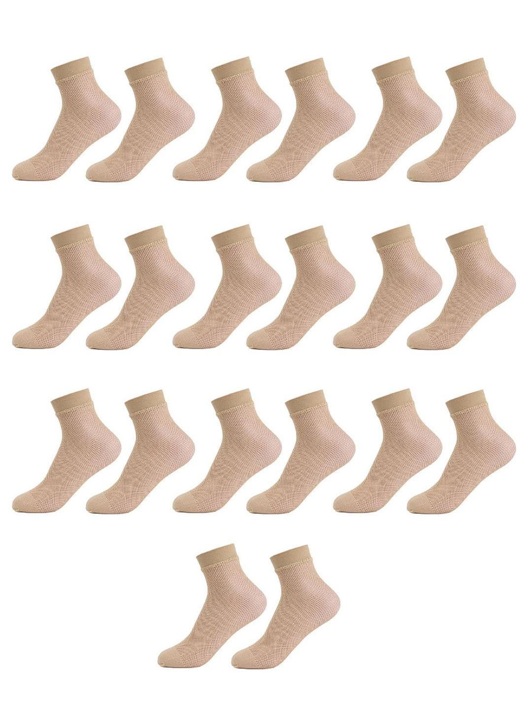Комплект носков женских ЛАРИСА NEYLON бежевых 36-40