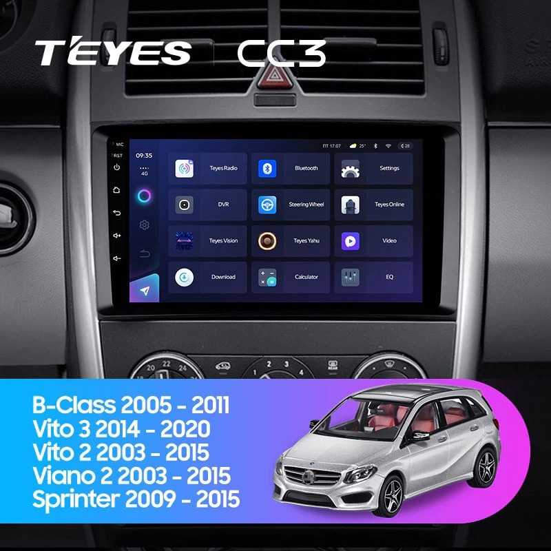 Автомобильная магнитола Teyes CC3L 4/32 Mercedes-Benz Vito W639\W447 (2006-2022)