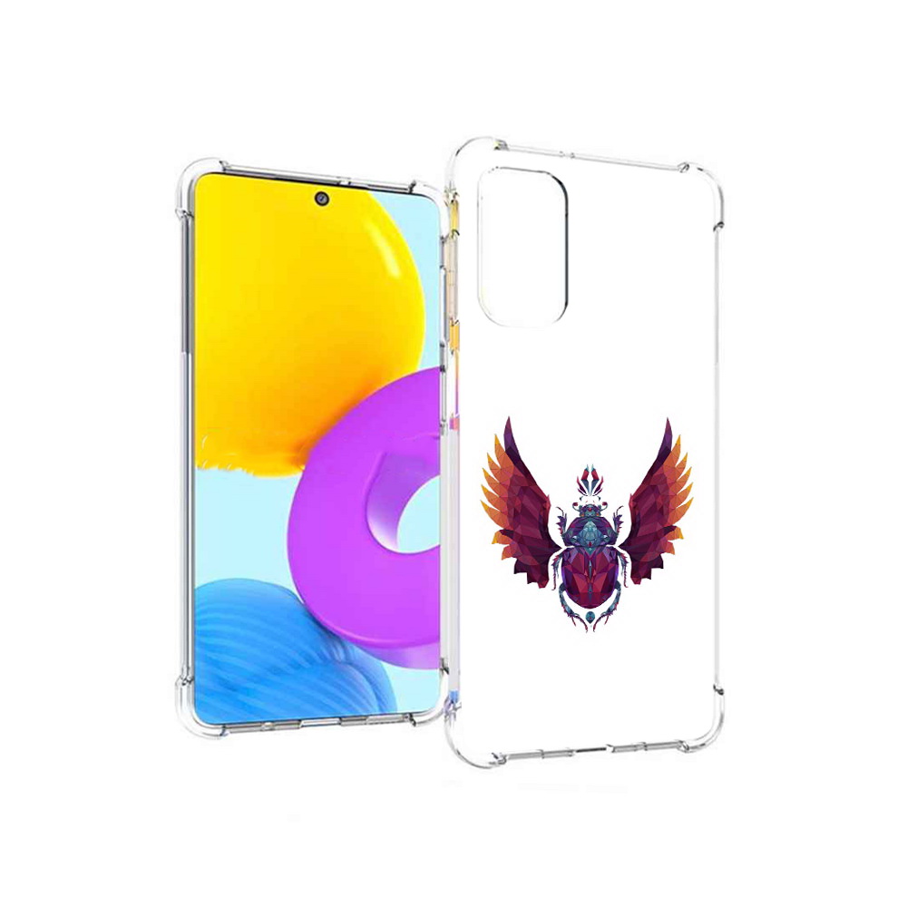 

Чехол MyPads Tocco для Samsung Galaxy M52 5G алмазный скоробей (PT226932.542.219), Прозрачный, Tocco