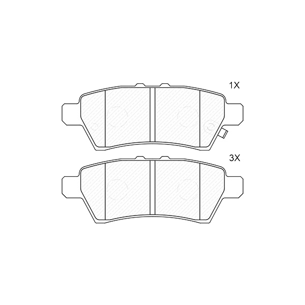 

Колодки тормозные задние AywiParts aw1810546