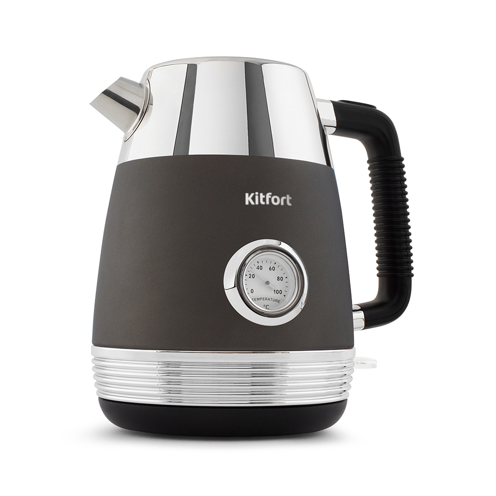 Чайник электрический Kitfort KT-633-1 1.7 л коричневый кофеварка капельного типа kitfort кт 7307 коричневый серый