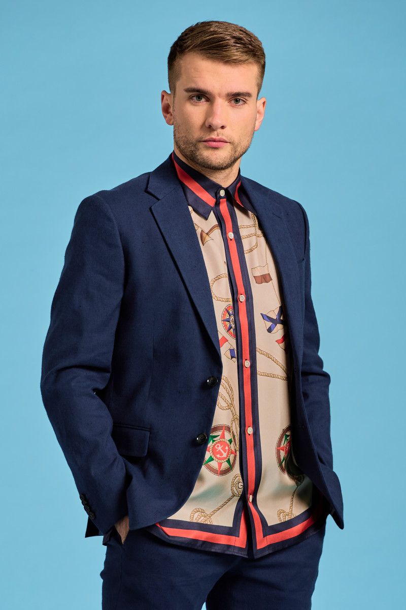

Пиджак мужской GANT 7706196 синий 48 EU, 7706196