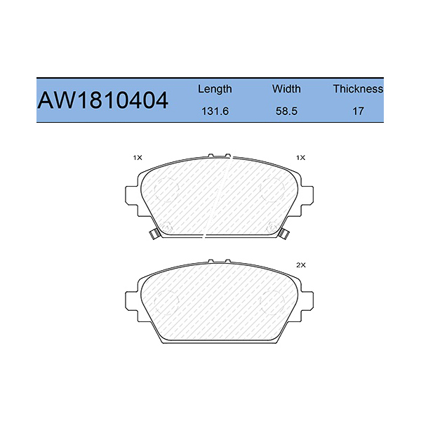 

Тормозные колодки AywiParts передние aw1810404
