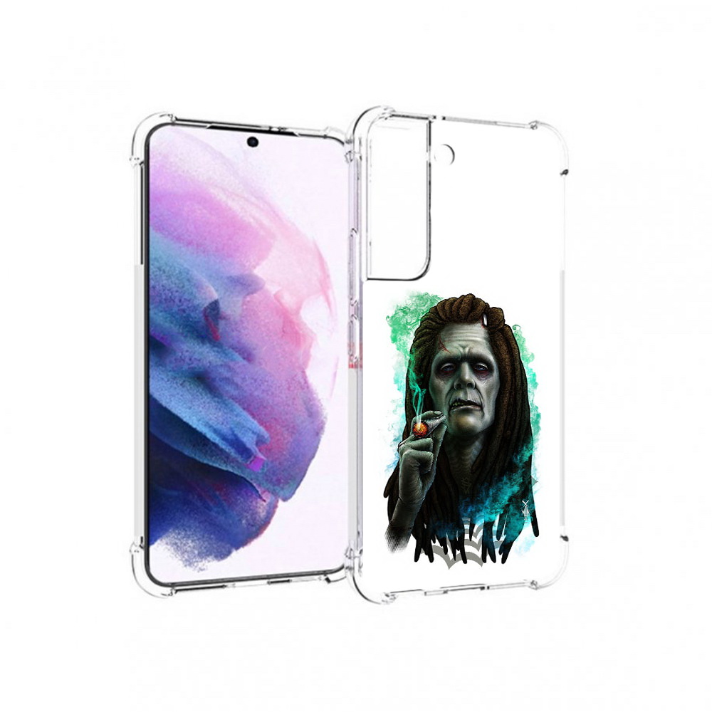 

Чехол MyPads Tocco для Samsung Galaxy S22 зеленый мужчина с сигаретой (PT194926.508.360), Прозрачный, Tocco