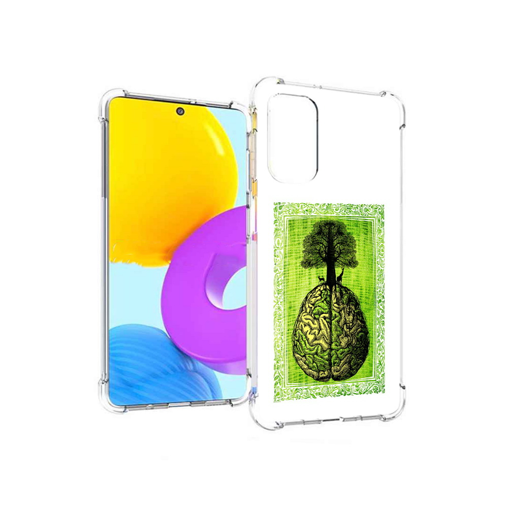 

Чехол MyPads Tocco для Samsung Galaxy M52 5G абстракция здоровый мозг (PT226932.542.211), Прозрачный, Tocco