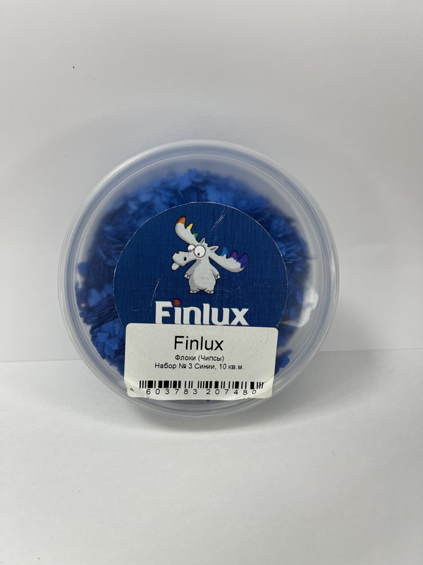 Флоки-Набор Finlux № 3 чипсы синии 10 кв.м. чипсы кокосовые вкусы мира оригинальные 40 г