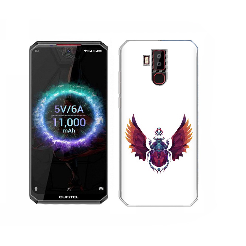 

Чехол MyPads Tocco для Oukitel K13 Pro алмазный скоробей, Прозрачный, Tocco