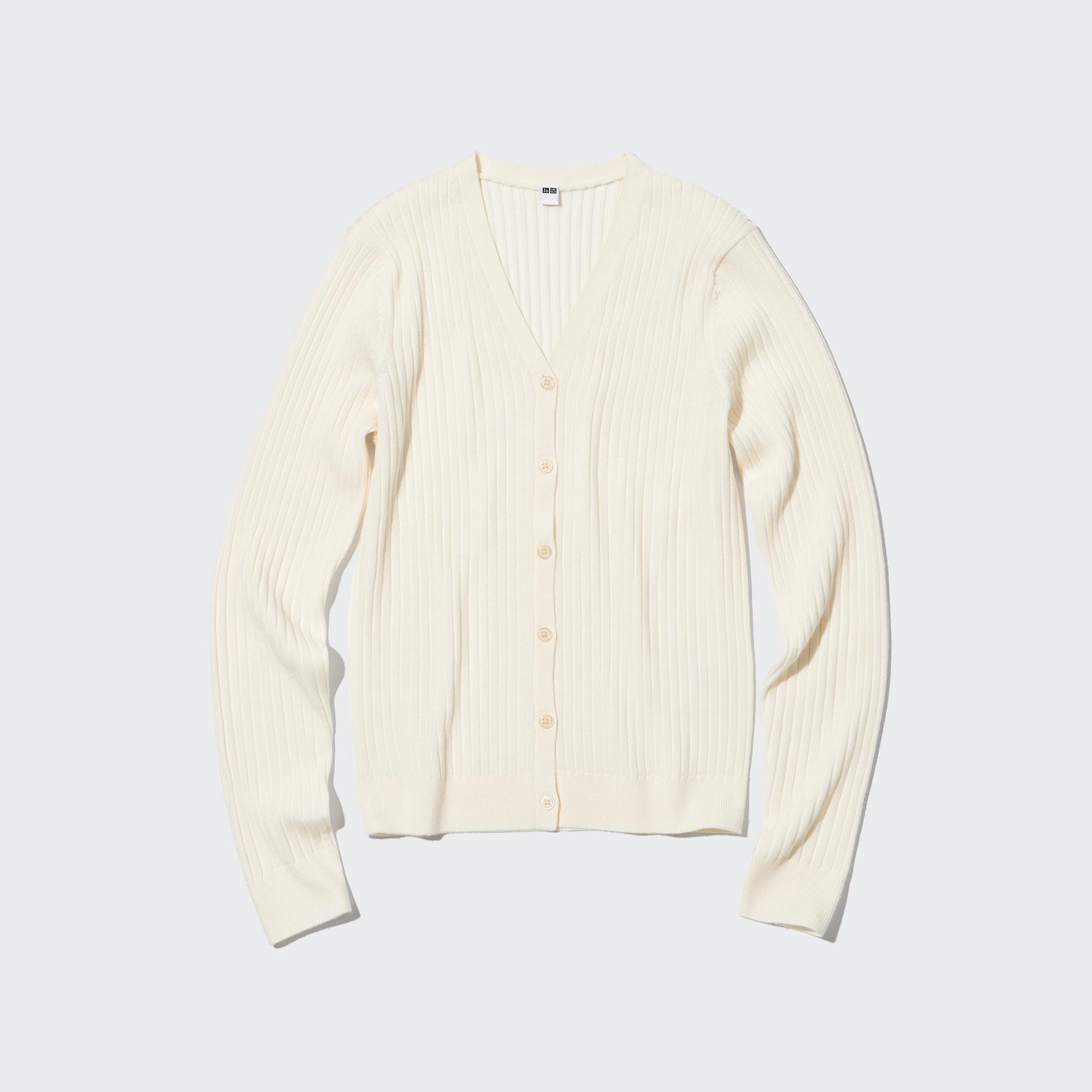 фото Кардиган женский uniqlo 450505col01 белый s (доставка из-за рубежа)