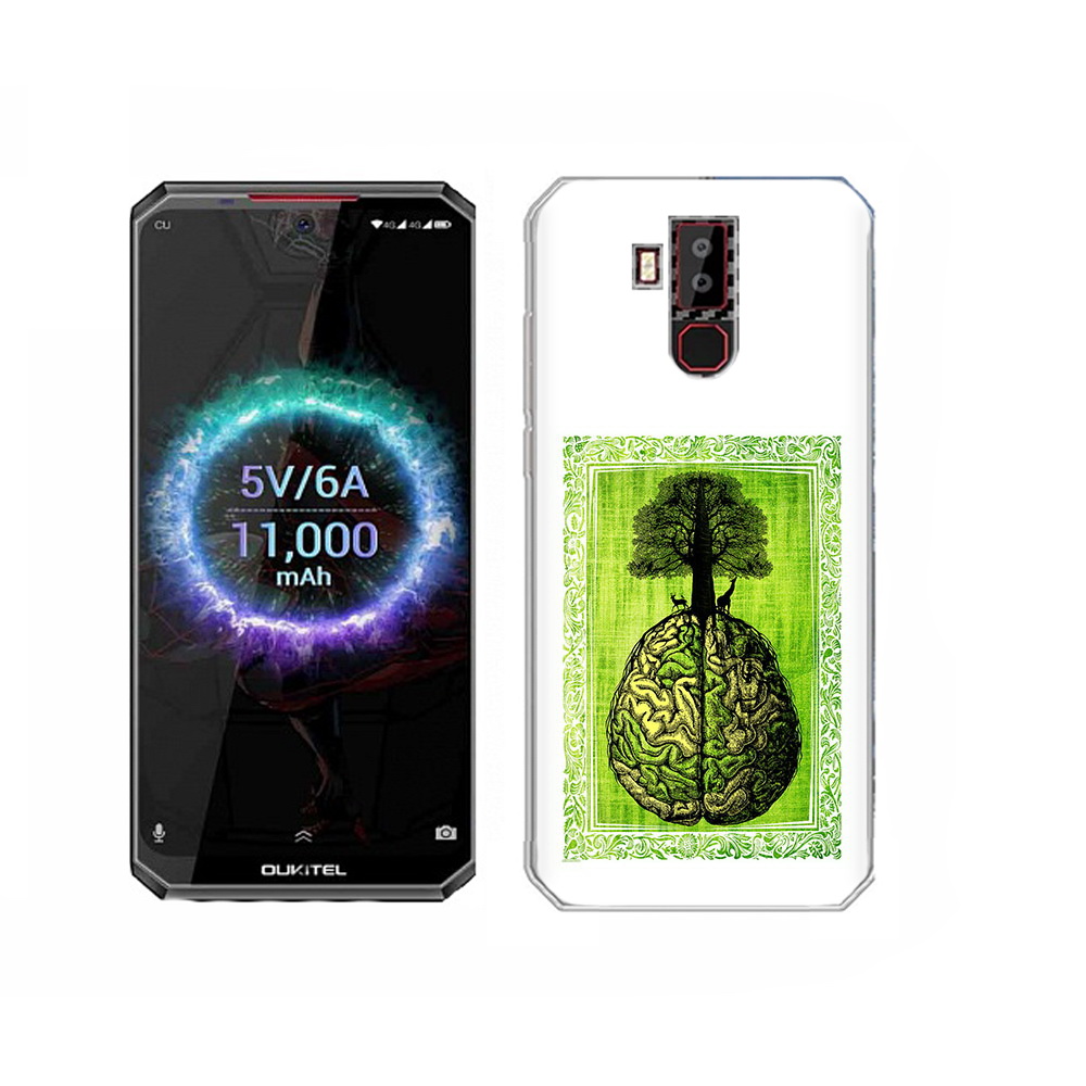 

Чехол MyPads Tocco для Oukitel K13 Pro абстракция здоровый мозг, Прозрачный, Tocco