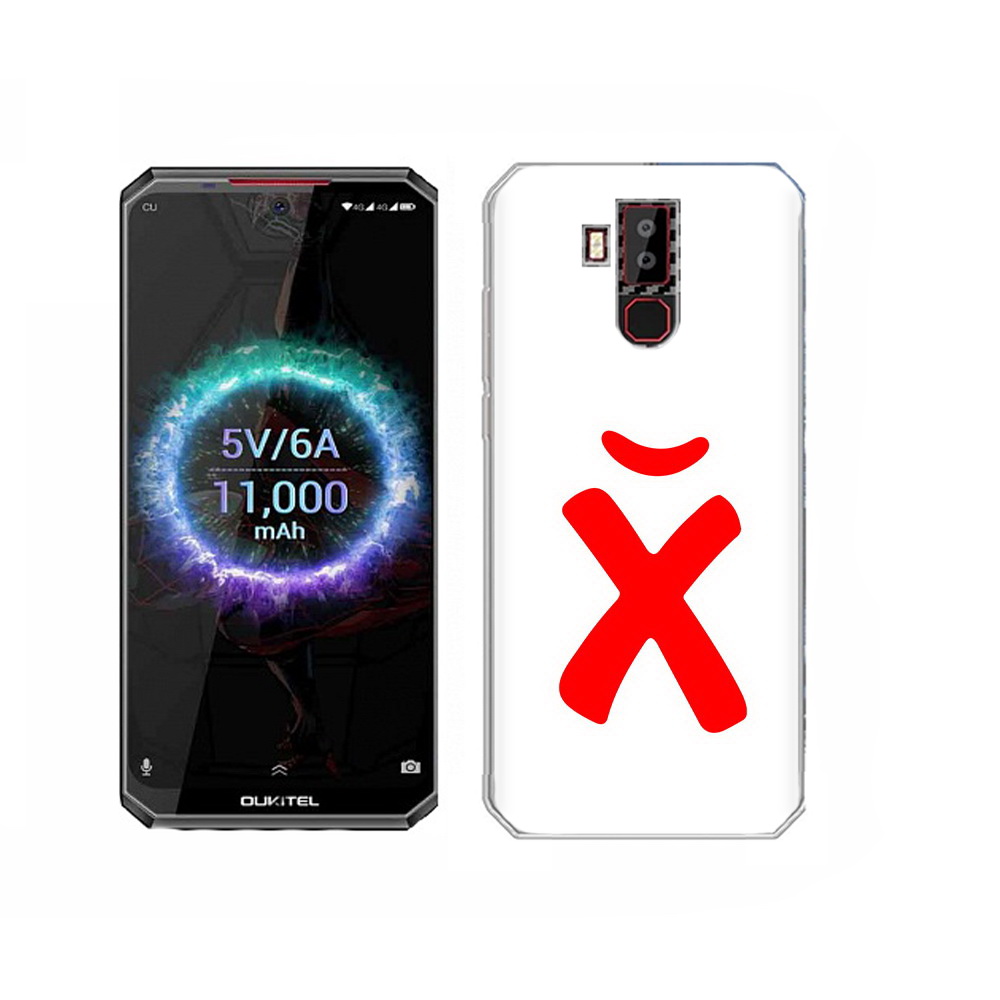 

Чехол MyPads Tocco для Oukitel K13 Pro абстракция буква х, Прозрачный, Tocco