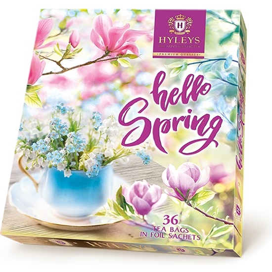 

Чай черный и зеленый HYLEYS Hello Spring , 36 пакетиков