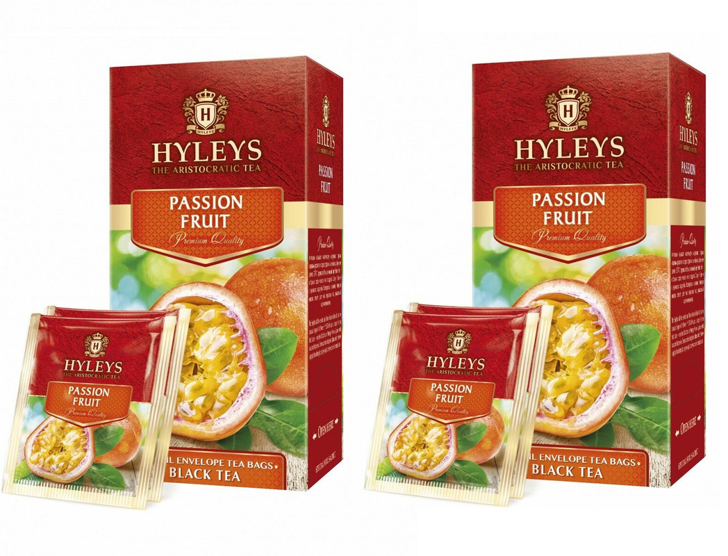 

Чай черный HYLEYS Аристократ коллекция, Плод страсти, 25 пакетиков по 2 г, 2 шт