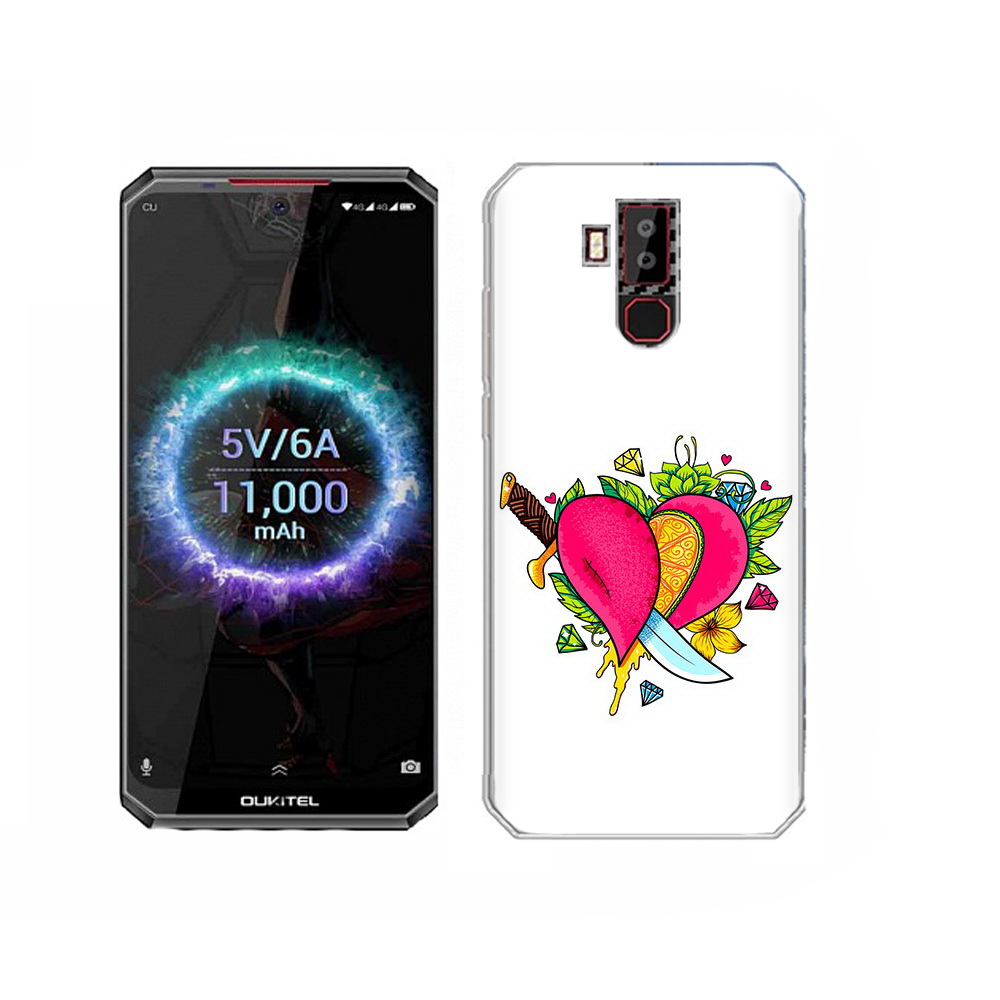 

Чехол MyPads Tocco для Oukitel K13 Pro Фруктовое сердце, Прозрачный, Tocco