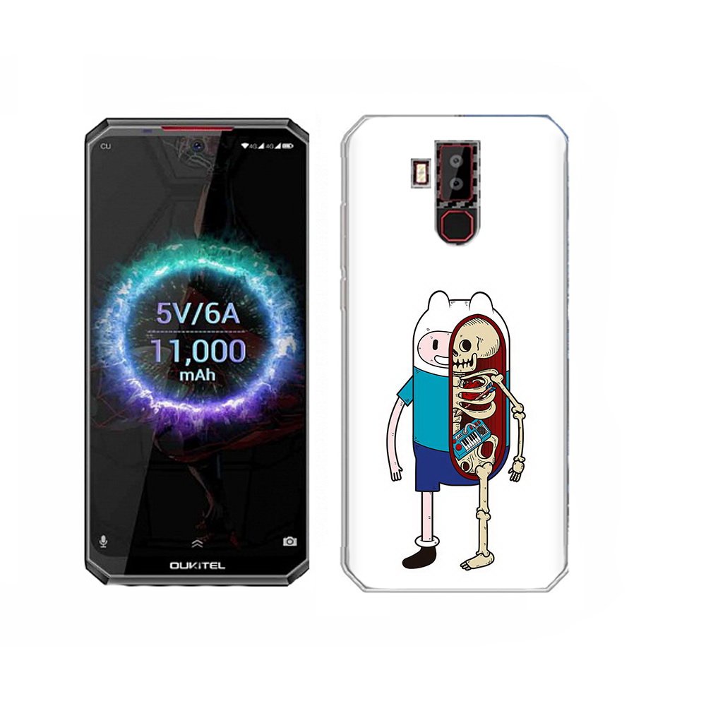 

Чехол MyPads Tocco для Oukitel K13 Pro Финн скелет, Прозрачный, Tocco