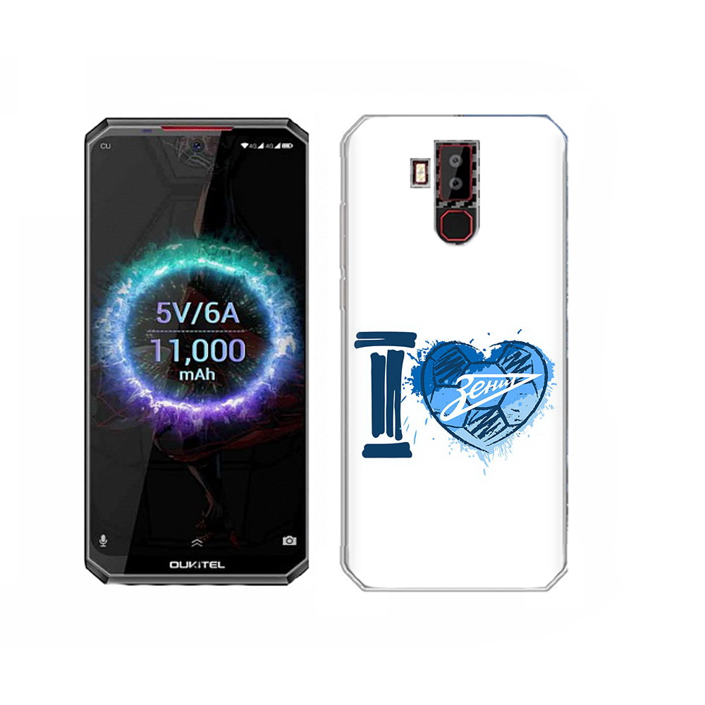 

Чехол MyPads Tocco для Oukitel K13 Pro ФК я люблю зенит, Прозрачный, Tocco