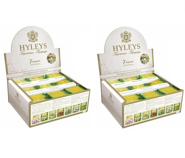 

Чай ассорти HYLEYS гармония природы 7 вкусов 100 пакетиков х 2 шт, гармония природы