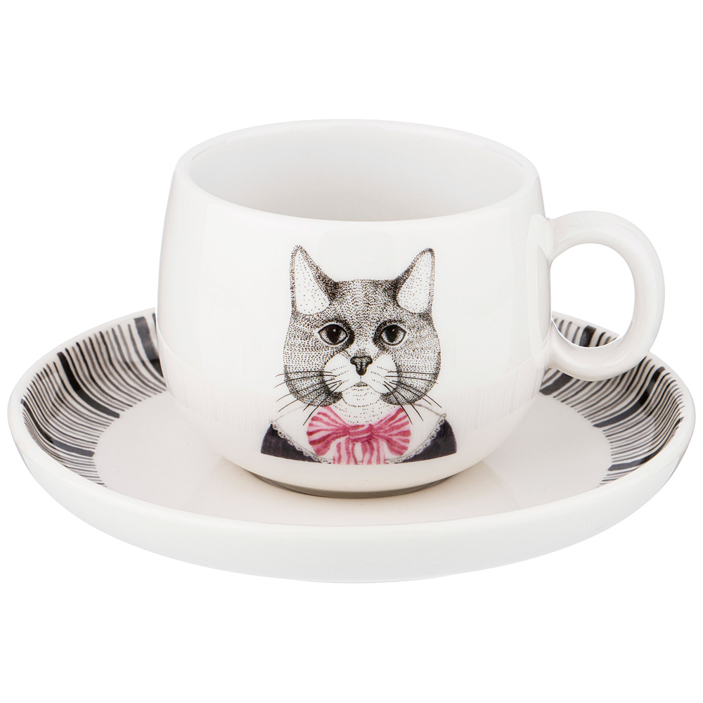 

Чайный набор Fashion Animals Кот, на 1пер. 2пр. 220 мл, 4354933