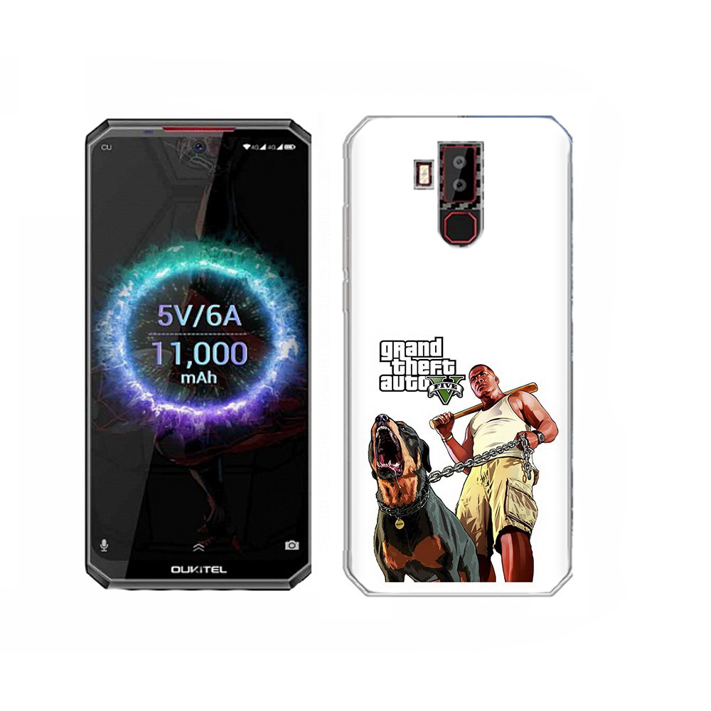 

Чехол MyPads Tocco для Oukitel K13 Pro GTA грозная собака, Прозрачный, Tocco