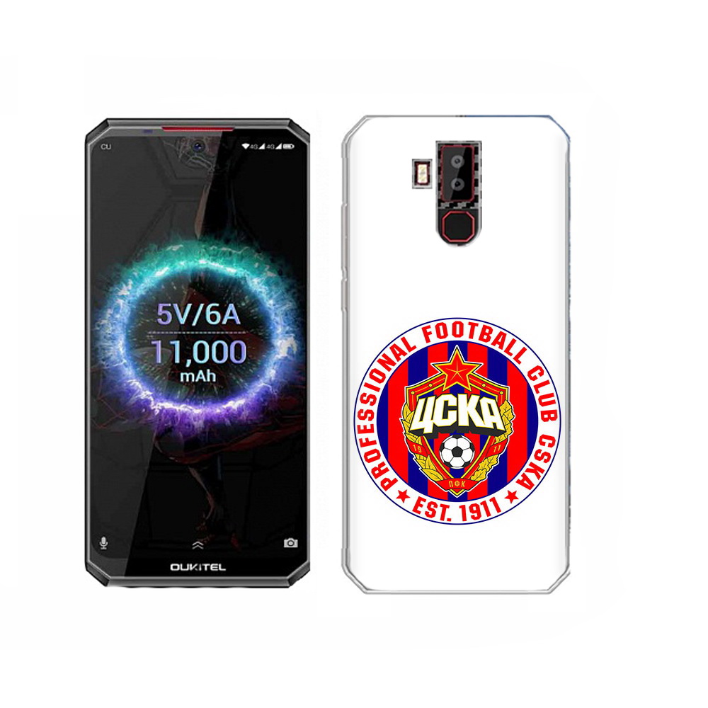 

Чехол MyPads Tocco для Oukitel K13 Pro ФК ЦСК логотип, Прозрачный, Tocco