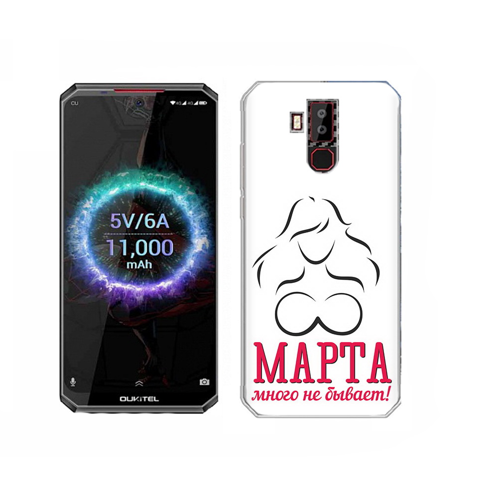 

Чехол MyPads Tocco для Oukitel K13 Pro 8 марта много не бывает, Прозрачный, Tocco