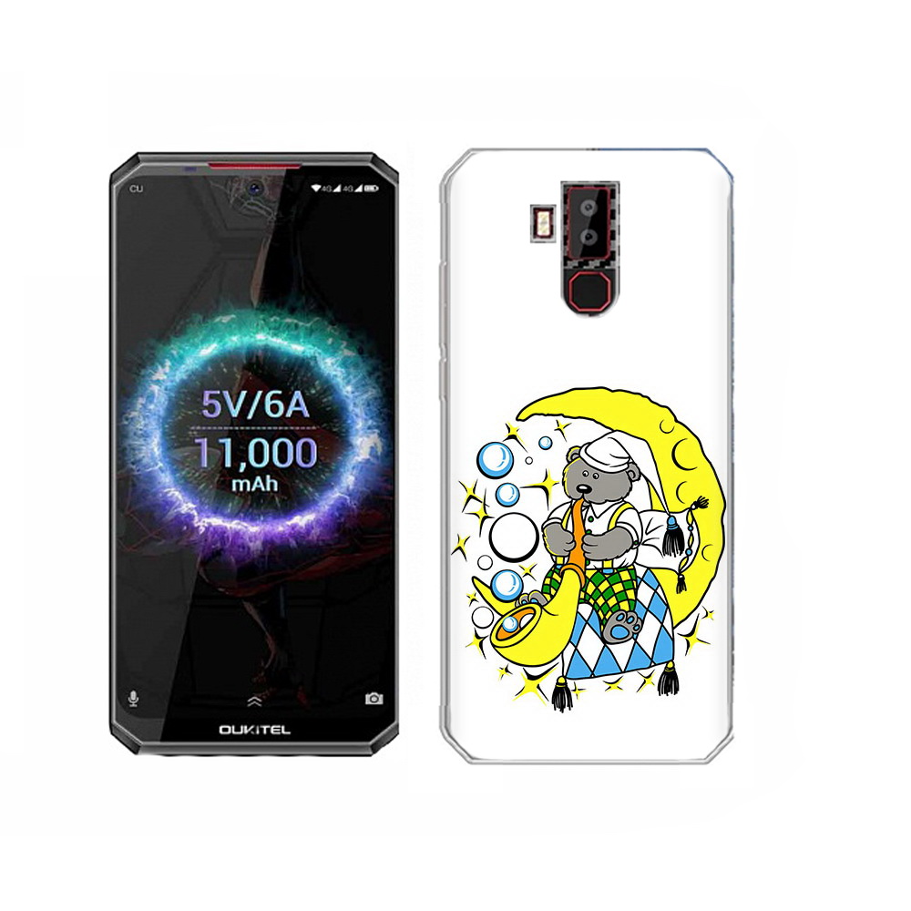 

Чехол MyPads Tocco для Oukitel K13 Pro Сырная луна, Прозрачный, Tocco