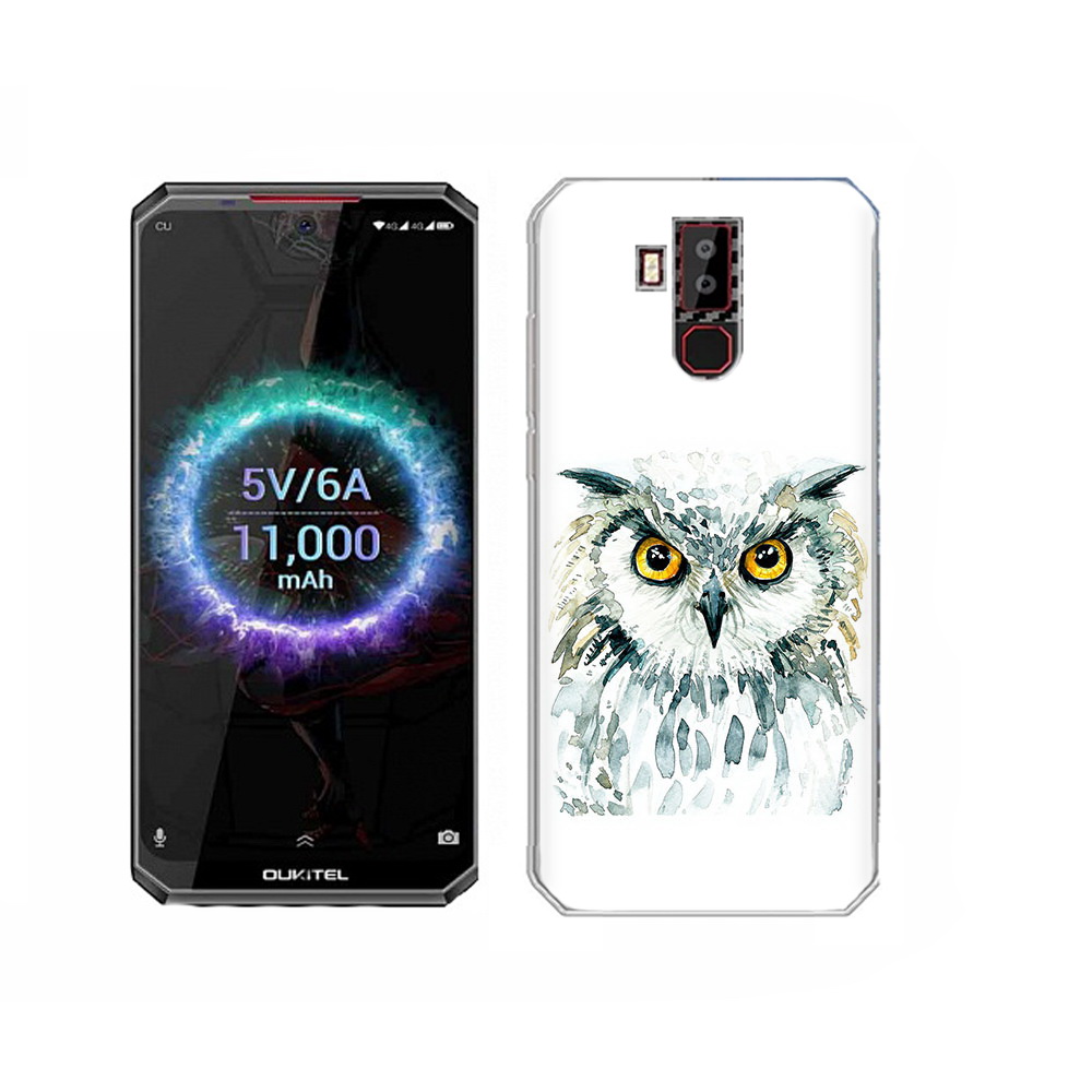

Чехол MyPads Tocco для Oukitel K13 Pro Серьезная сова, Прозрачный, Tocco