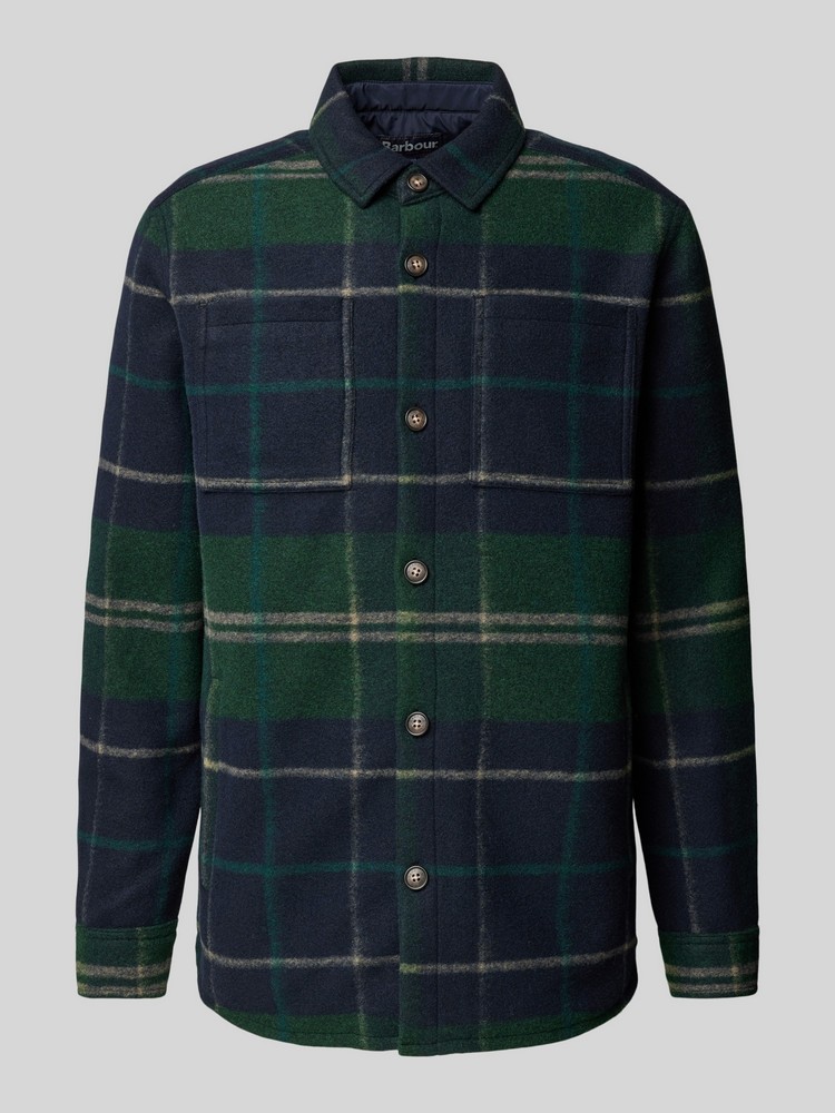 

Рубашка мужская Barbour MOS0400 синяя L, Синий, MOS0400