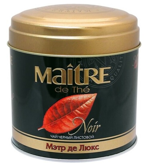 

Черный чай, Maitre de The, Де Люкс, 100 г