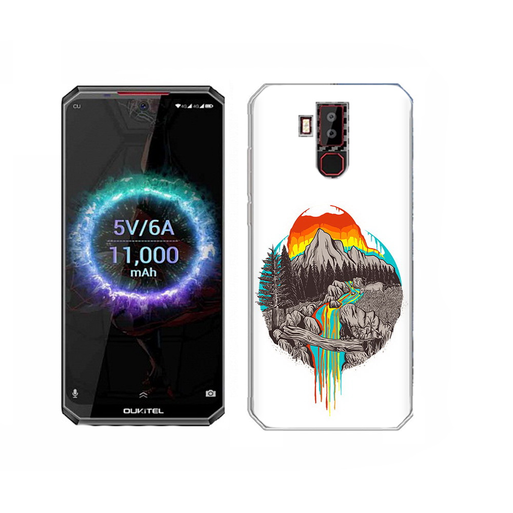 

Чехол MyPads Tocco для Oukitel K13 Pro Радужный водопад, Прозрачный, Tocco