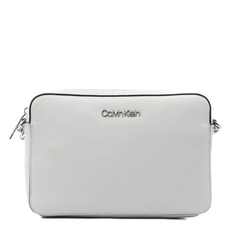 фото Сумка кросс-боди женская calvin klein k60k607884 серо-белая