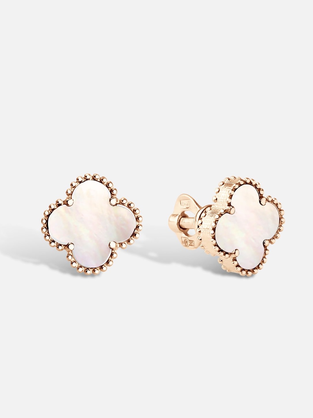

Серьги пусеты из золота DIALVI JEWELRY 4RCL65, перламутр, 4RCL65