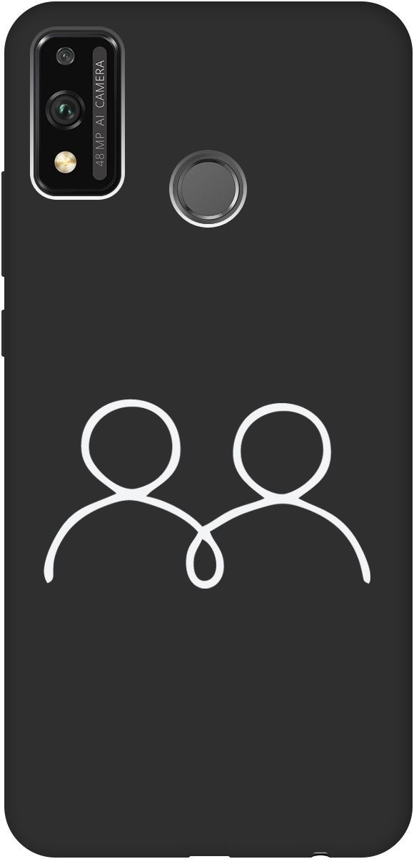 

Матовый чехол на Honor 9X Lite с принтом "Couple Lines W" черный, Черный;белый, 8370