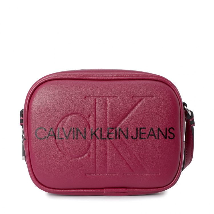 фото Сумка кросс-боди женская calvin klein jeans k60k607202 темно-розовая