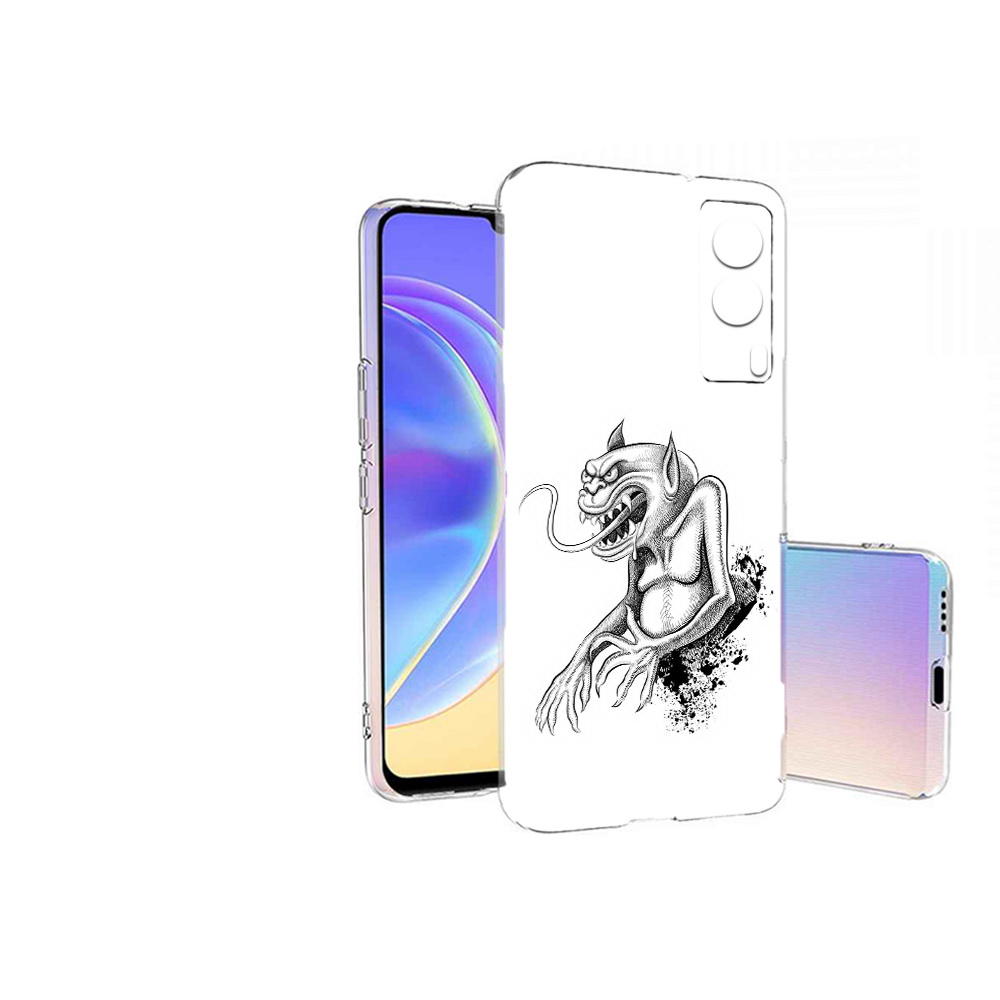 

Чехол MyPads Tocco для Vivo V21E чорт (PT161736.380.692), Прозрачный, Tocco