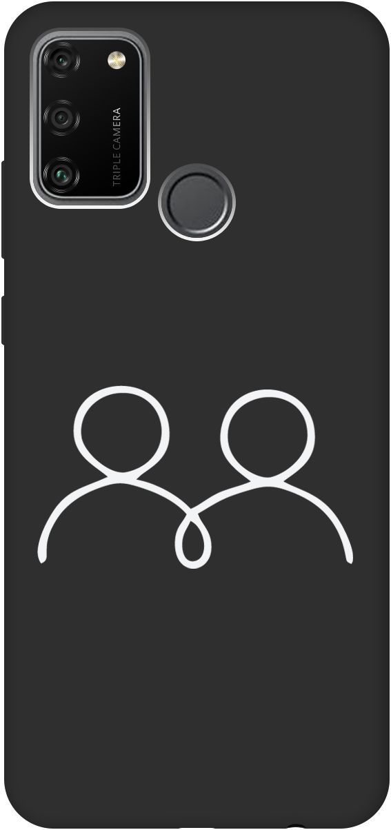 

Матовый чехол на Honor 9A с принтом "Couple Lines W" черный, Черный;белый, 8369