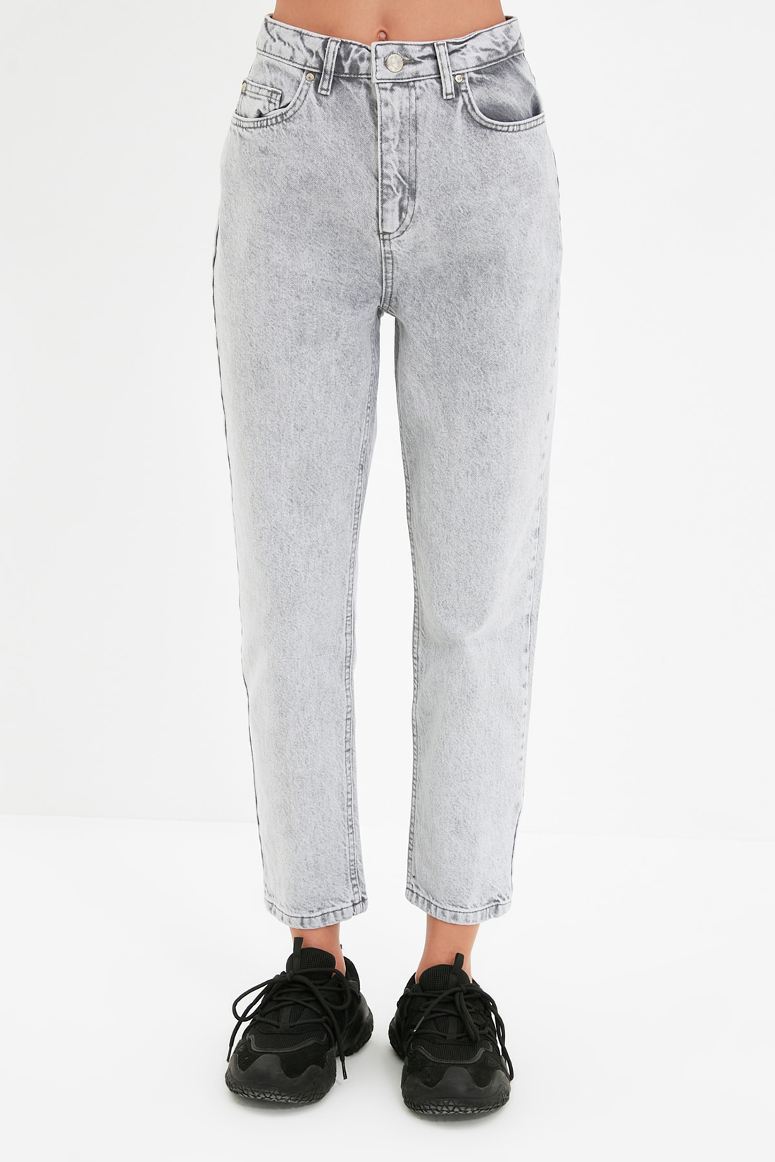 

Джинсы женские trendyol TWOAW22JE0945 серые 34 EU, TWOAW22JE0945