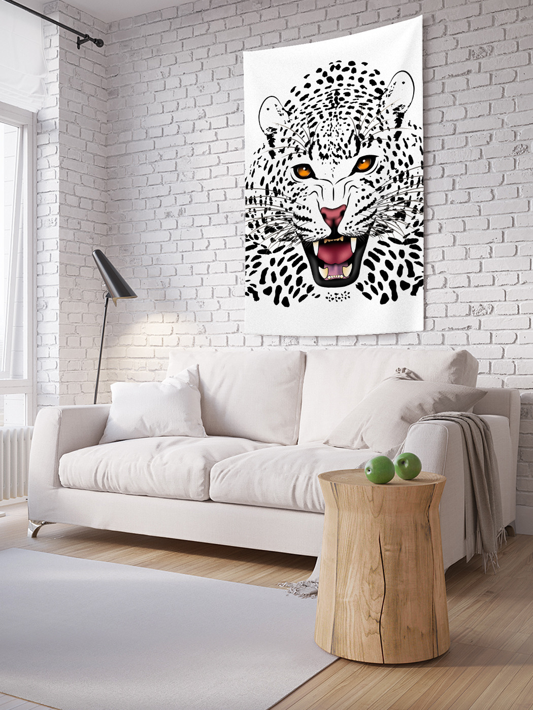 

Вертикальное фотопанно на стену JoyArty Опасный леопард 100x150 см, Опасный леопард