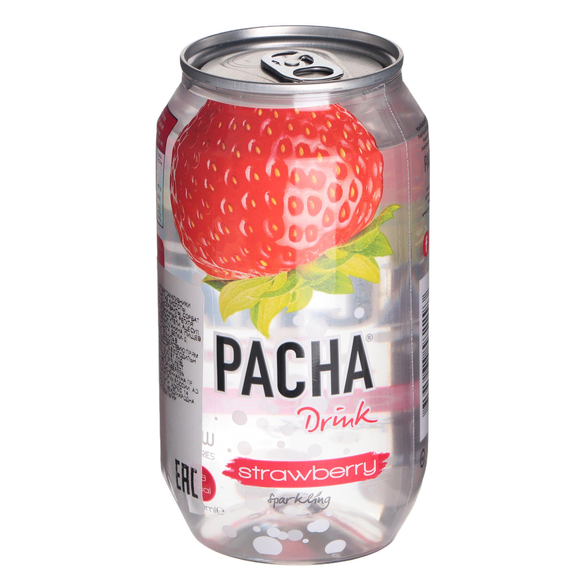 Газированный напиток Pacha Drink Клубника 330 мл