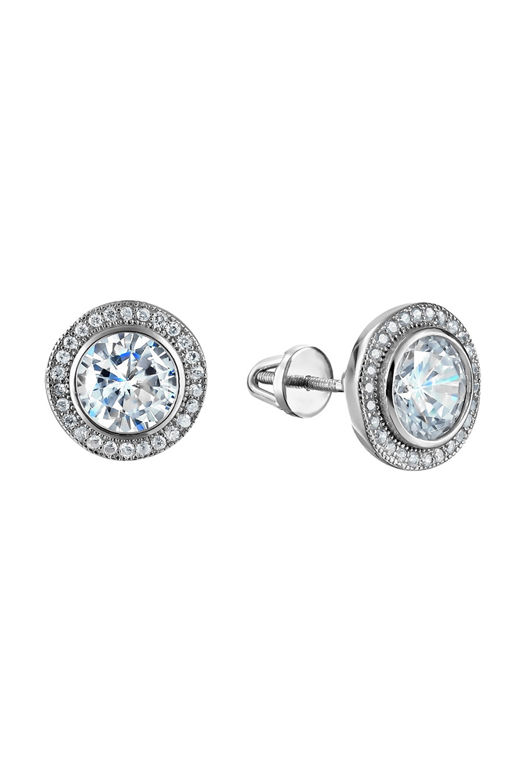 

Серьги-пусеты из серебра с фианитом Kari Jewelry СЛ-212, СЛ-212