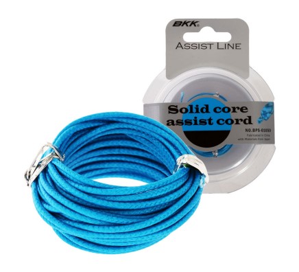 Поводковый материал BKK Solid Core Assist Cord 180lb 4м