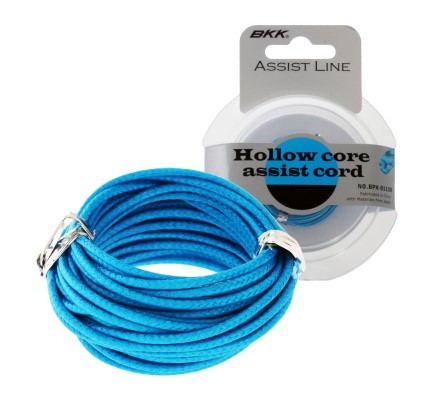 Поводковый материал BKK Hollow Core Assist Cord 280lb 5м