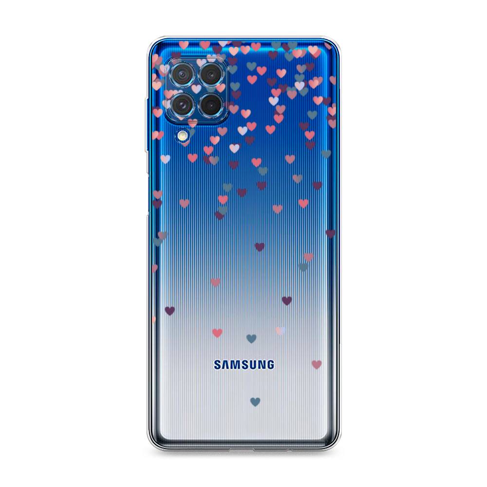 

Чехол на Samsung Galaxy M62 "Посыпка сердечки", Розовый;фиолетовый, 2102950-3