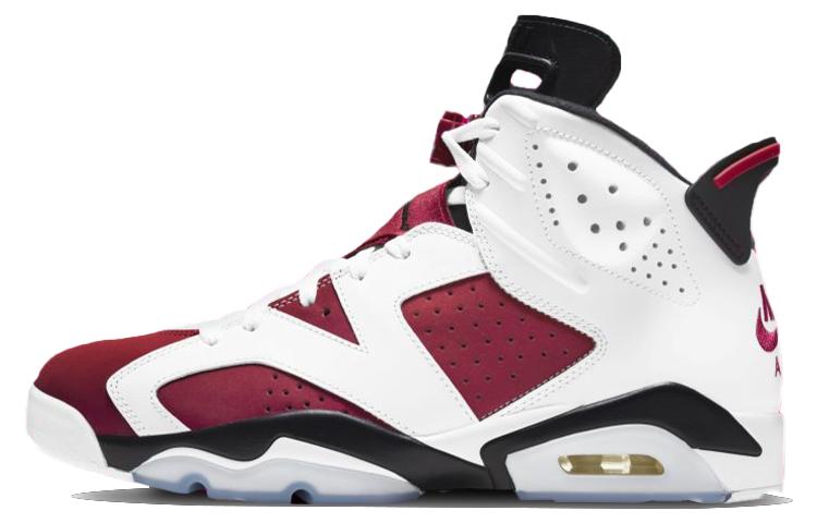 

Кроссовки унисекс Jordan Air Jordan 6 retro carmine 2021 белые 40.5 EU, Белый, Air Jordan 6 retro carmine 2021